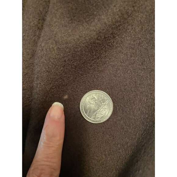 Saint Laurent Rive Gauche Jacket RARE Vintage 70's Brown Wool Velvet Trim Small - Picture 15 of 15